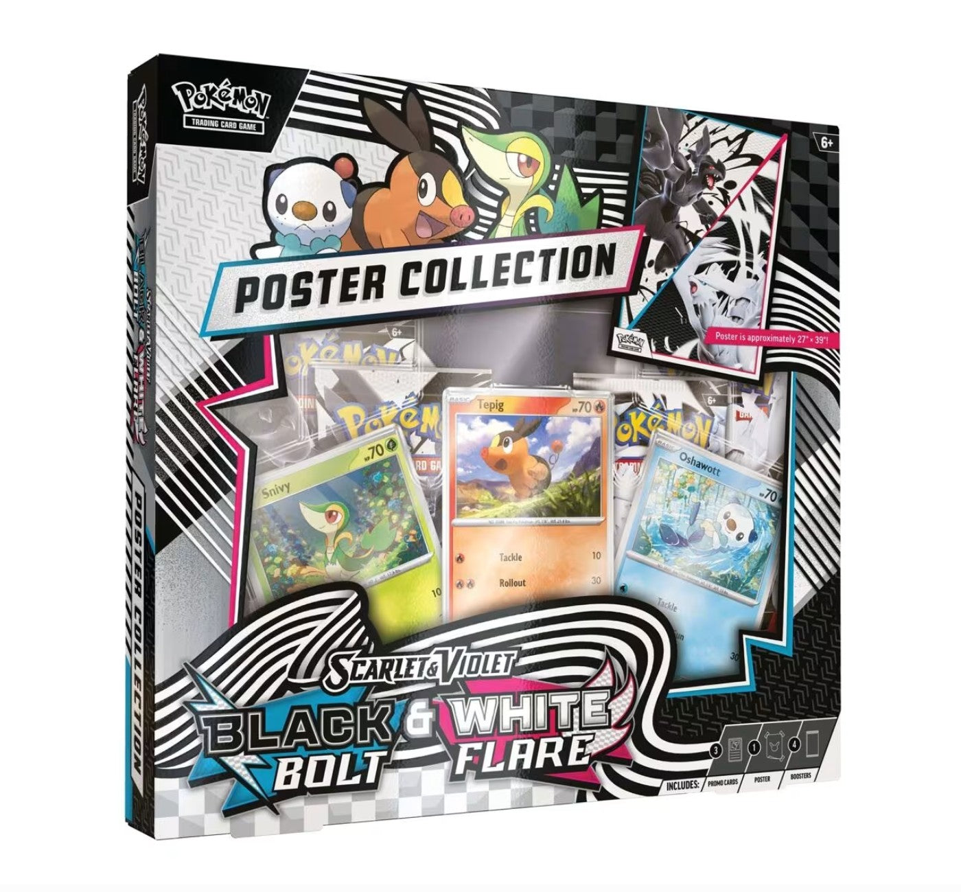 Scarlet and Violet Black Bolt & White Flair - Poster Collection