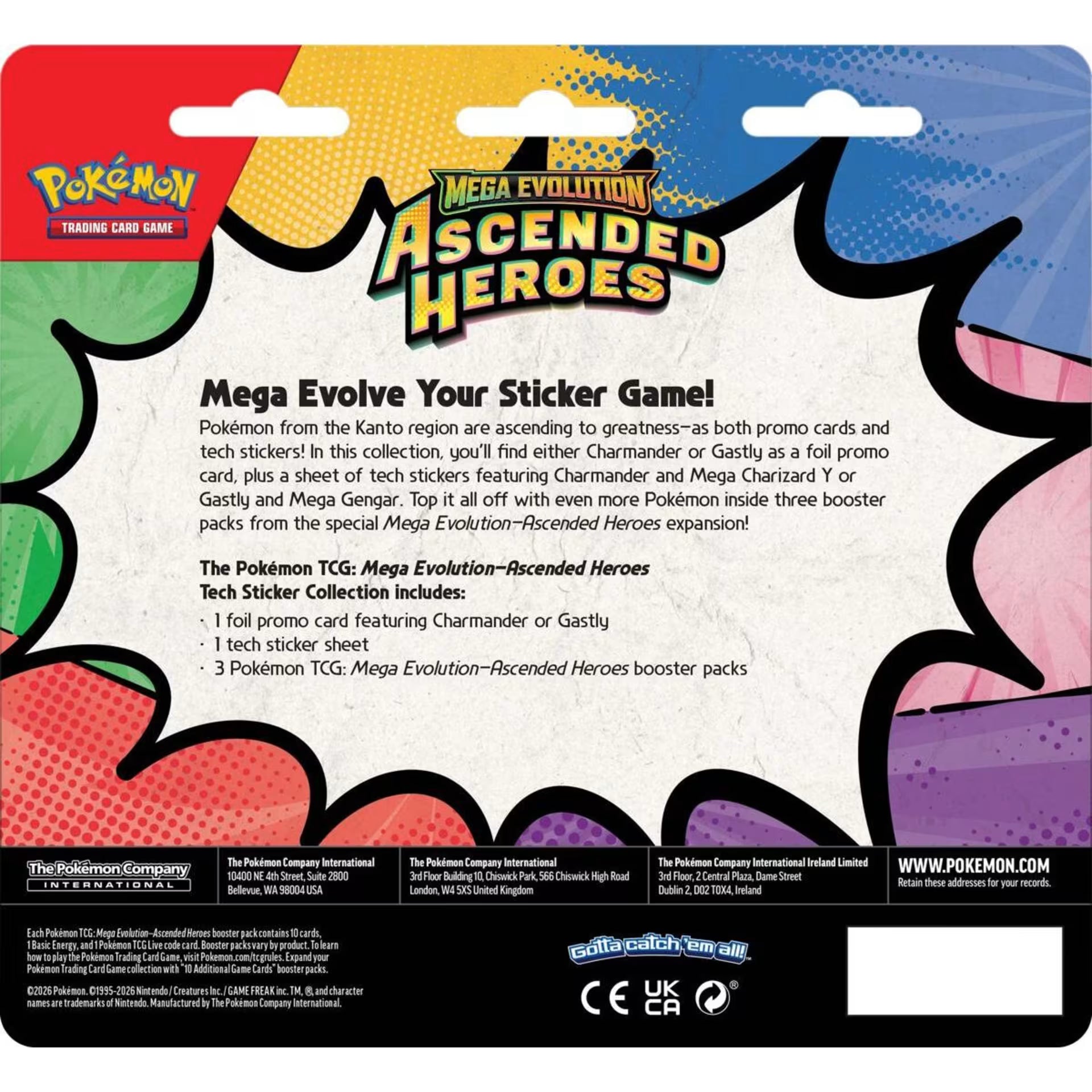 Mega Evolution Ascended Heroes Tech Sticker Collection - Assorted